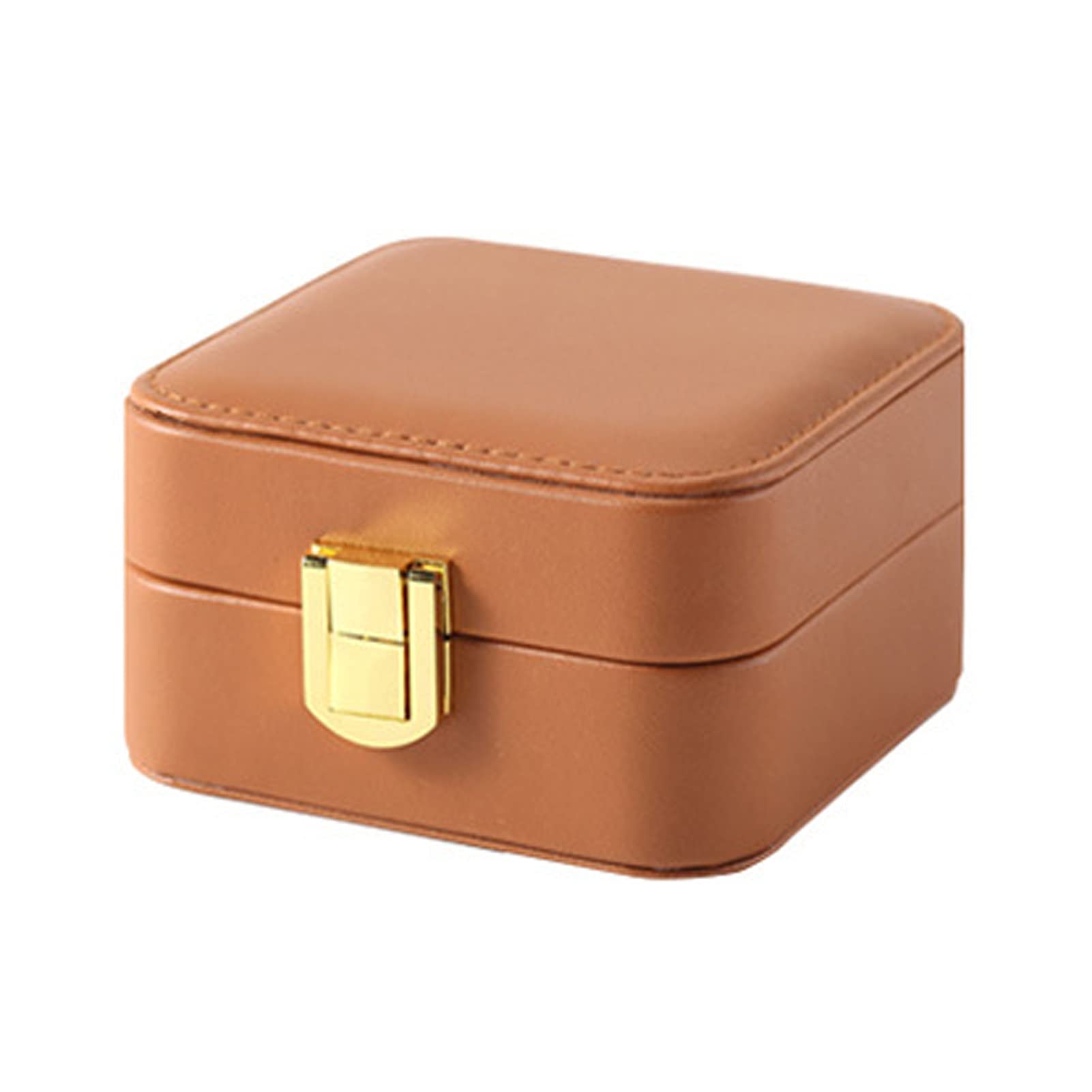 Portable Jewelry Organizer Box - Space Saving Faux Leather Travel Jewelry Case for Women | Perfect for Home, Office & Travel Accessories Storage