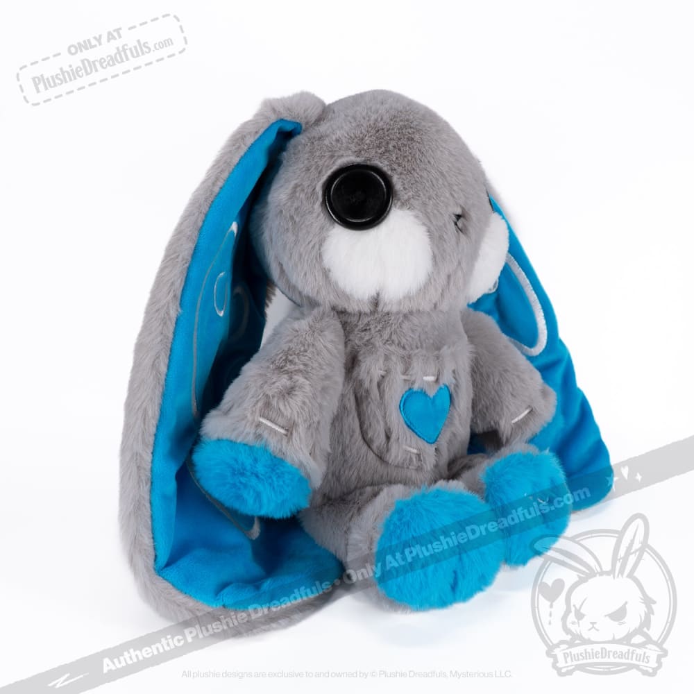 Plushie Dreadfuls Asthma Rabbit V2 - Soft Stuffed Animal Toy for Kids with Asthma Awareness | Cute Comfort Plush for Bedroom Decor, Gift for Children with Breathing Conditions