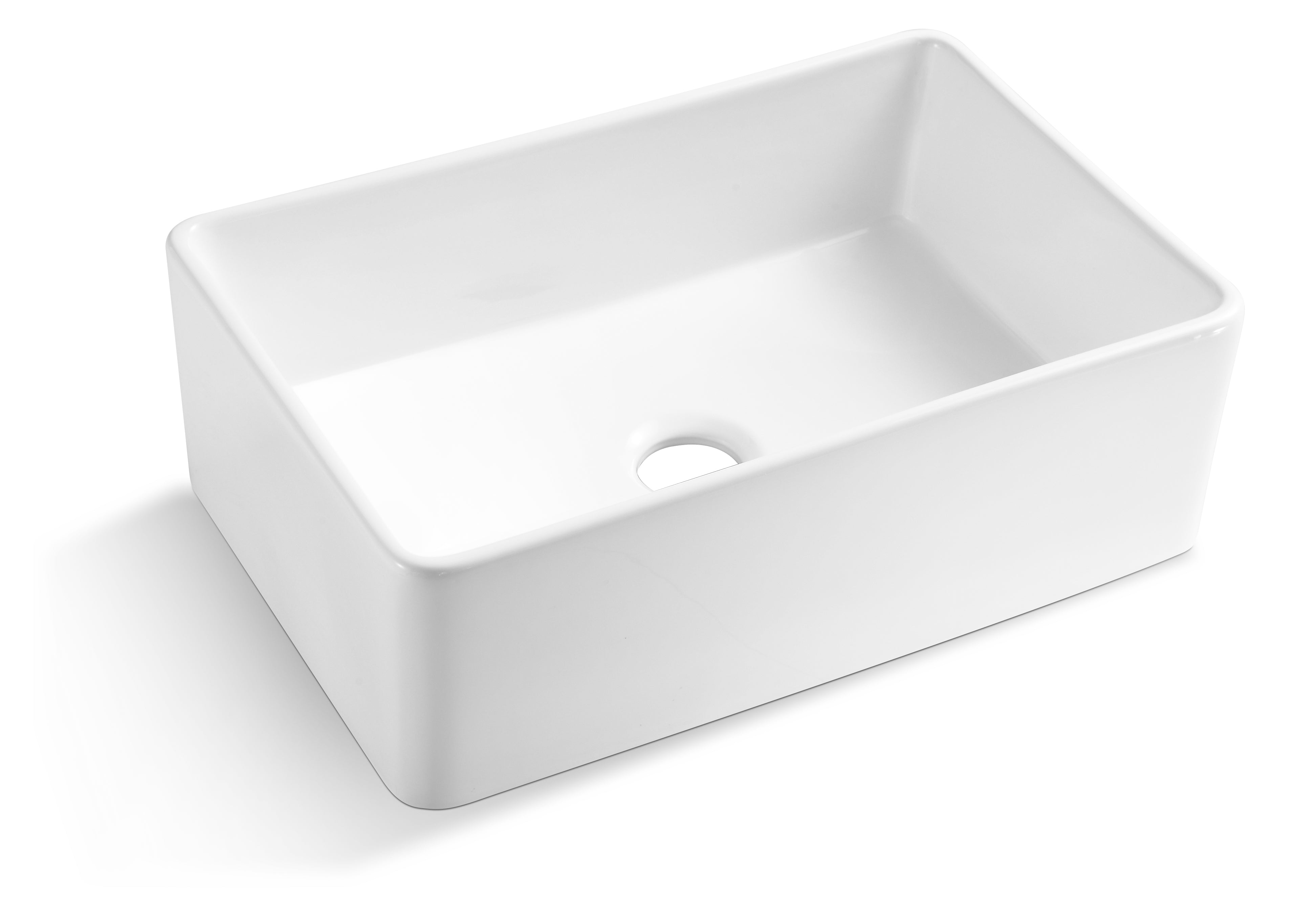 Farmhouse White Apron Front Porcelain Single Bowl Kitchen Sink - Perfect for Rustic & Modern Farmhouse Decor, DIY Kitchen Renovations
