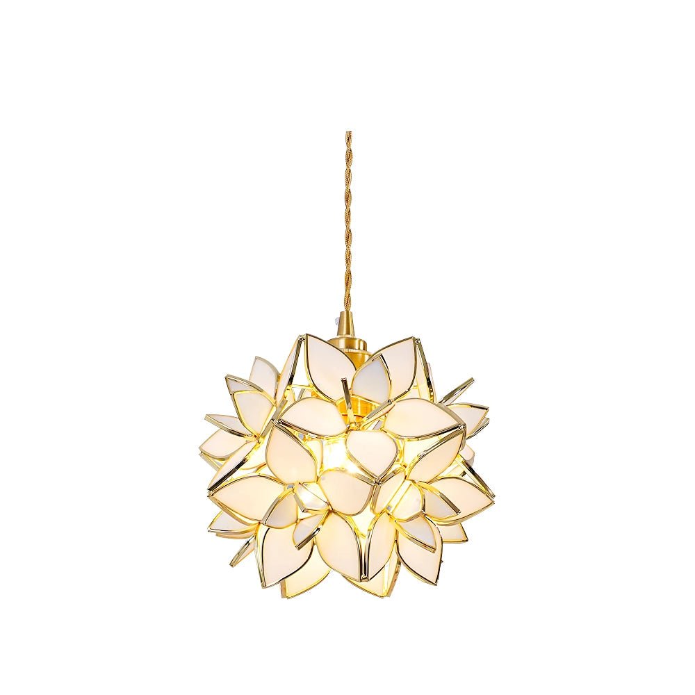 Handmade Capiz Shell Pendant Light - Natural Seashell Chandelier for Dining Room, Bedroom & Living Room Decor