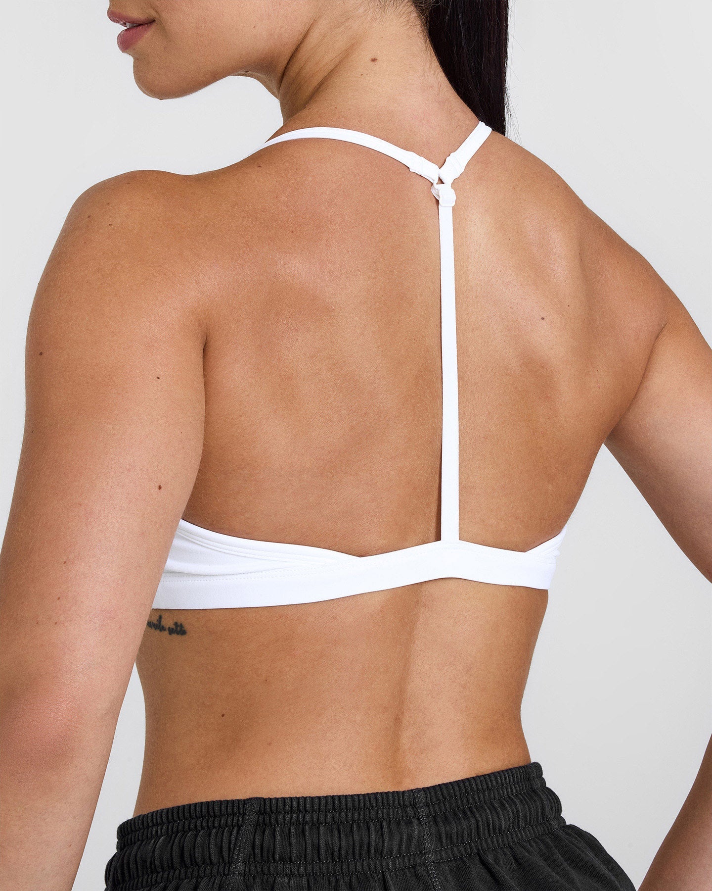 Ultra Soft Micro V Neck Bralette for Women - Seamless Comfort Wireless Bra in White | Perfect for Yoga, Lounge & Everyday Wear
