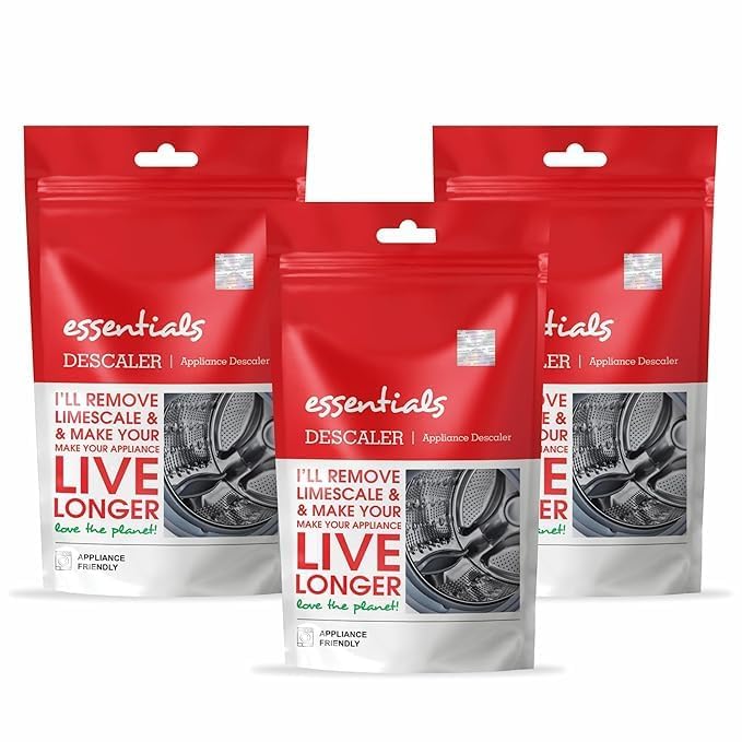 Front Load & Top Load Washing Machine Cleaner Descaling Powder - 3 Pack (100g Each) | Removes Limescale, Odors & Residue | Safe for HE Washers - Perfect for Laundry Day Maintenance & Deep Cleaning Cycles