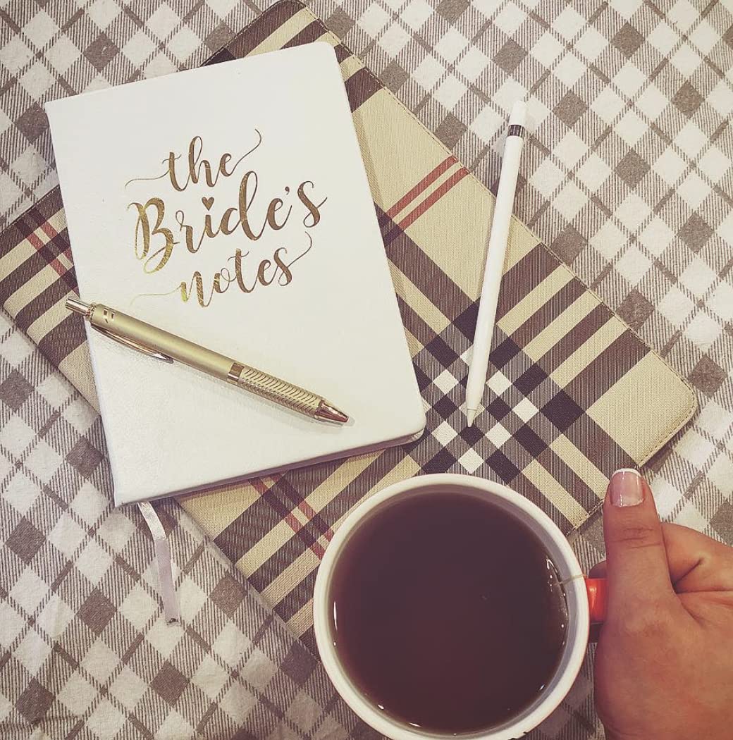 Beautiful Wedding Planner Notebook - Perfect Engagement Gift for Bride to Be | Bridal Shower Present, Wedding Planning Journal & Keepsake