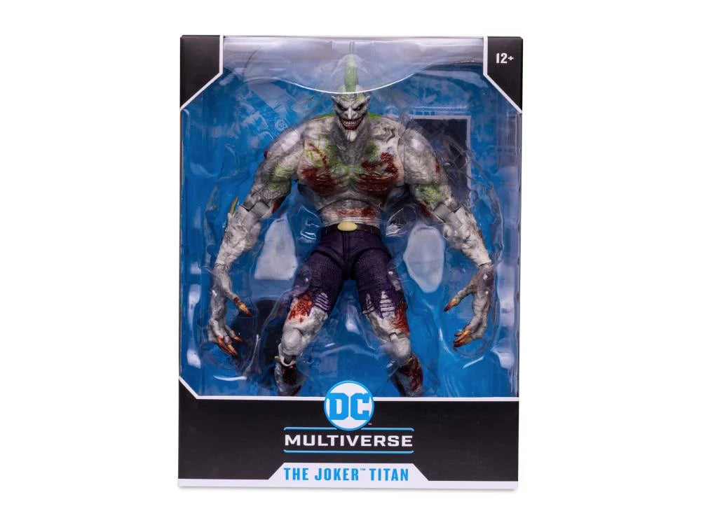Batman: Arkham Asylum DC Multiverse The Joker Titan Mega Action Figure - Collectible 12-Inch Super-Villain Toy for Fans & Display - Perfect for DC Comics Collections, Gifts, and Role-Playing Games
