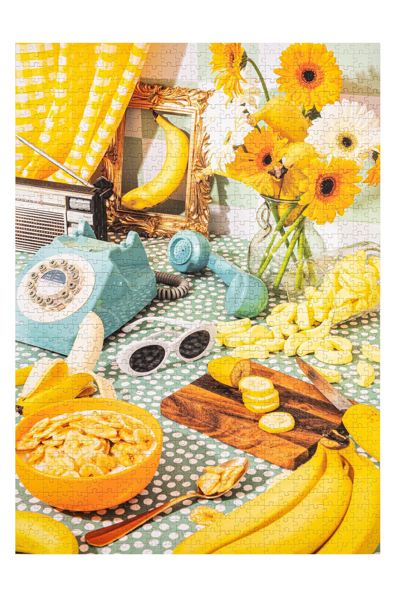 Go Bananas 1,000 Piece Jigsaw Puzzle - Fun Family Game for Adults & Kids - Perfect for Parties, Rainy Days & Relaxation