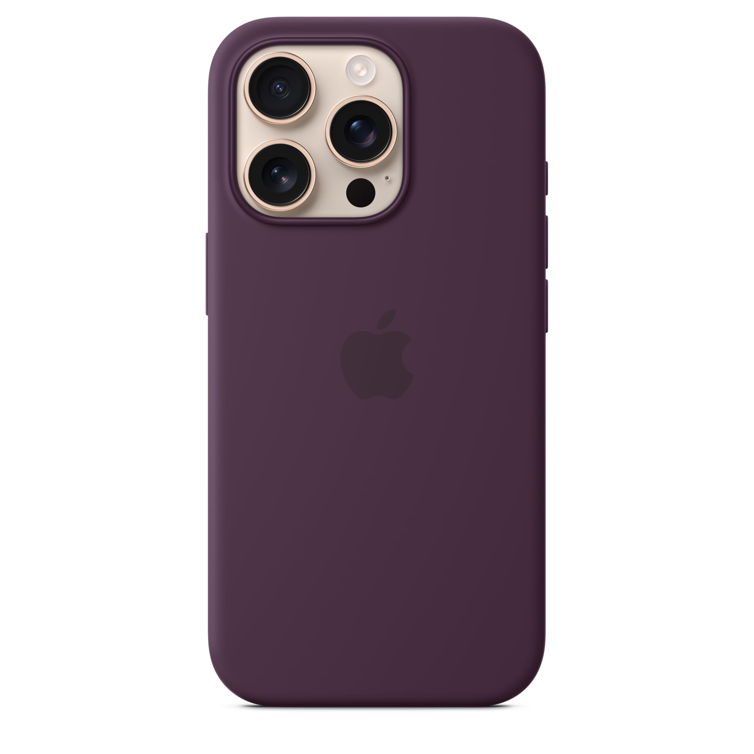Apple iPhone 16 Pro Silicone Case with MagSafe - Plum | Shockproof Protective Cover | Slim Fit Design | Perfect for Work, Travel & Everyday Use
