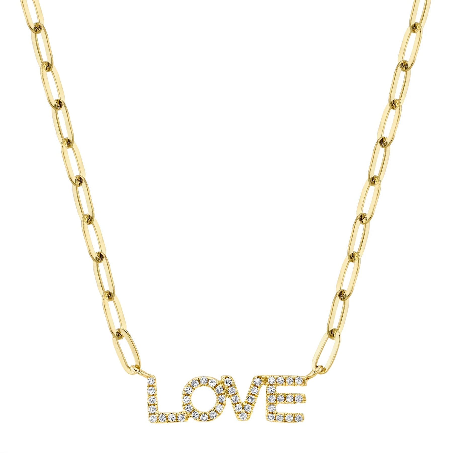 Shy Creation Diamond Love Necklace - 14K Gold Heart Pendant for Women | Elegant Valentine's Day Gift, Anniversary Jewelry | Perfect for Romantic Dates, Weddings & Special Occasions