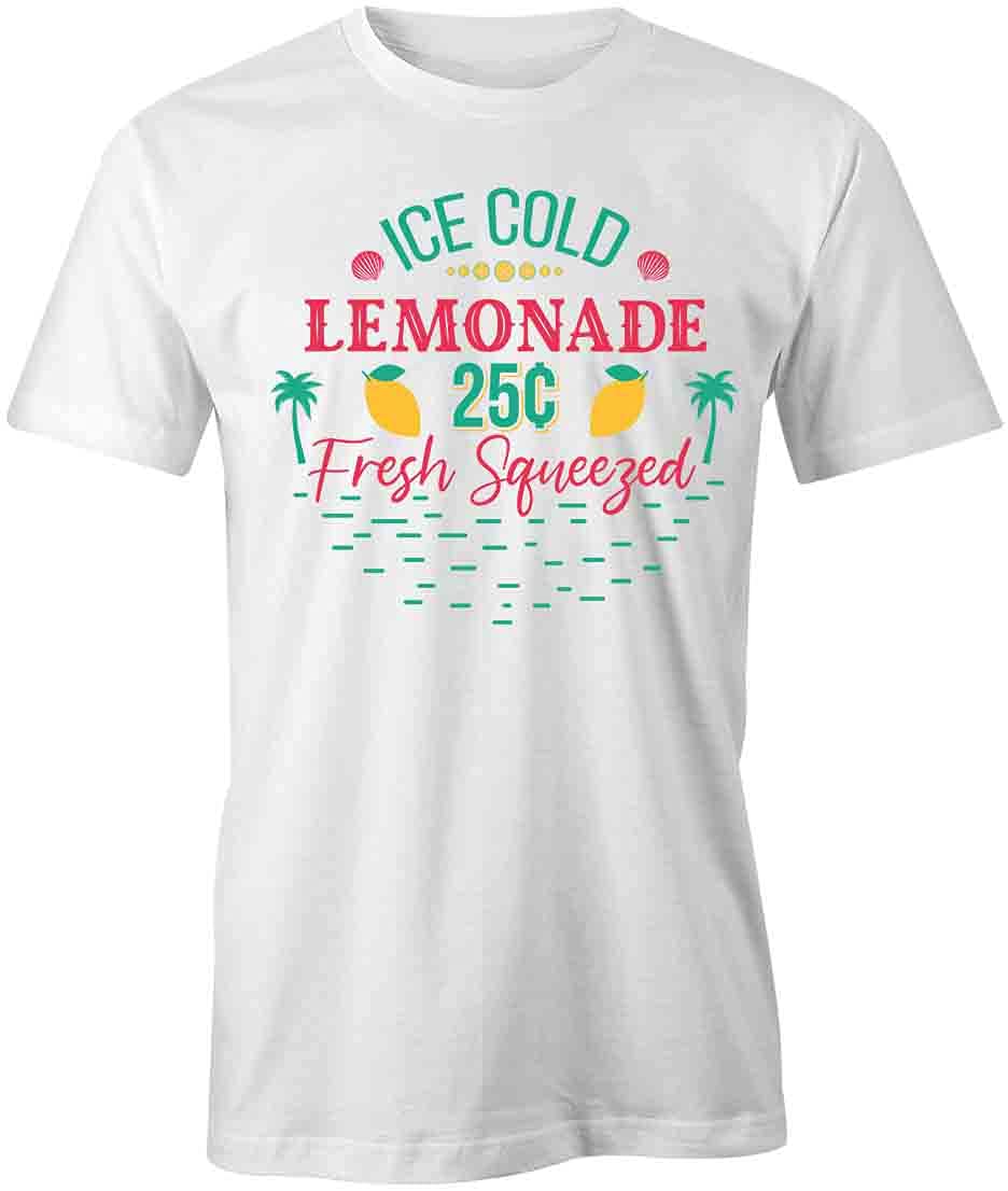 Ice Cold Lemonade Graphic T-Shirt for Men & Women | Soft Cotton Printed Tee | Summer Casual Wear, Beach Outfits & Street Style Fashion