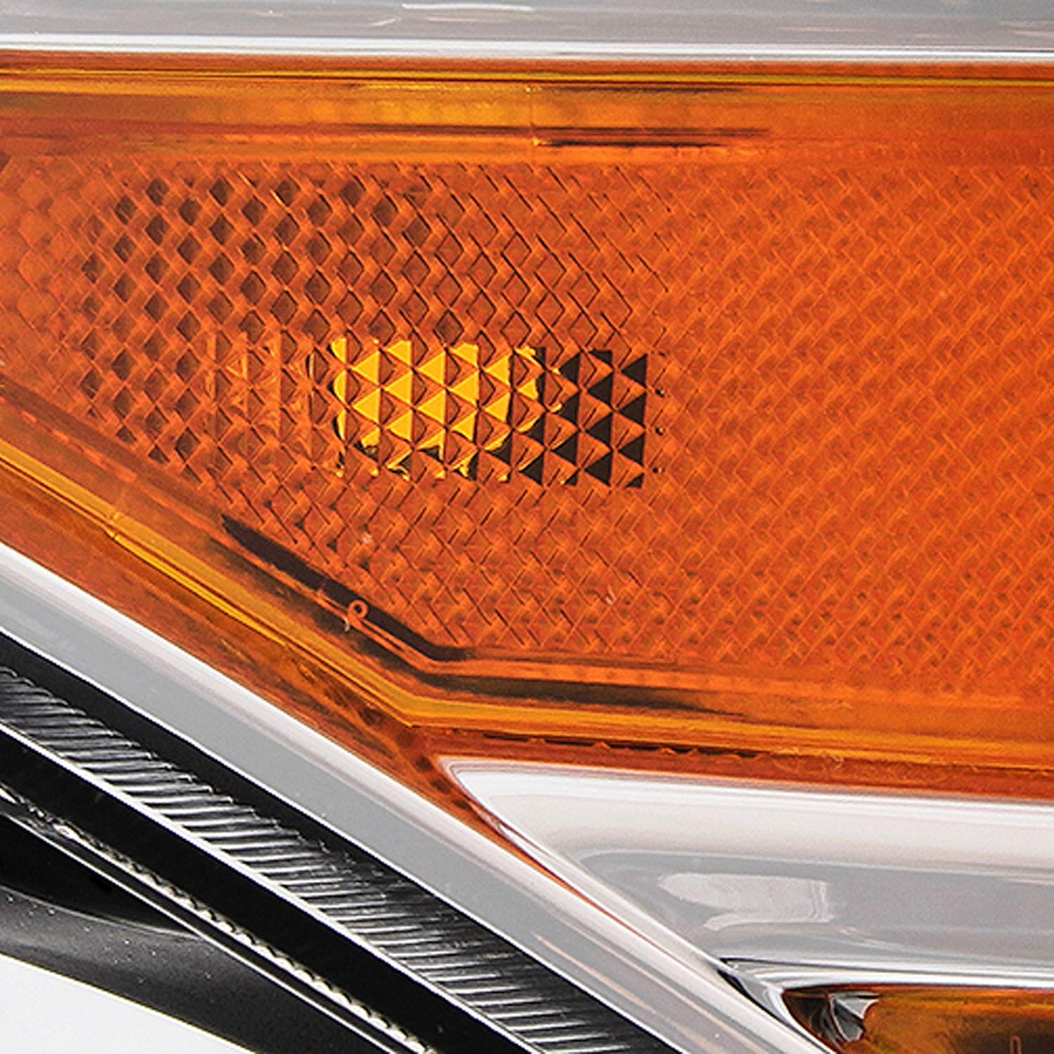 AKKON Chrome Headlights with Amber Signal for 2009-2021 Nissan Frontier Extended Crew Cab Pickup Truck - Halogen Style Replacement Headlamp (Passenger Side Right) - Perfect for Night Driving and Off-Road Adventures