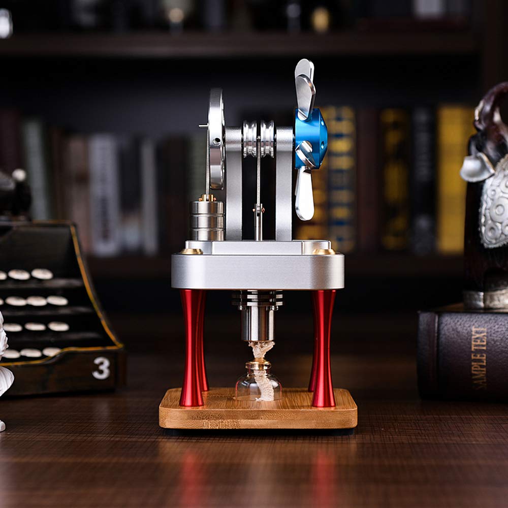 Sunnytech Hot Air Stirling Engine Motor Model Kit - Educational DIY Steam Heat Science Toy for Kids & Adults - Perfect for STEM Learning, Physics Experiments & Classroom Demonstrations