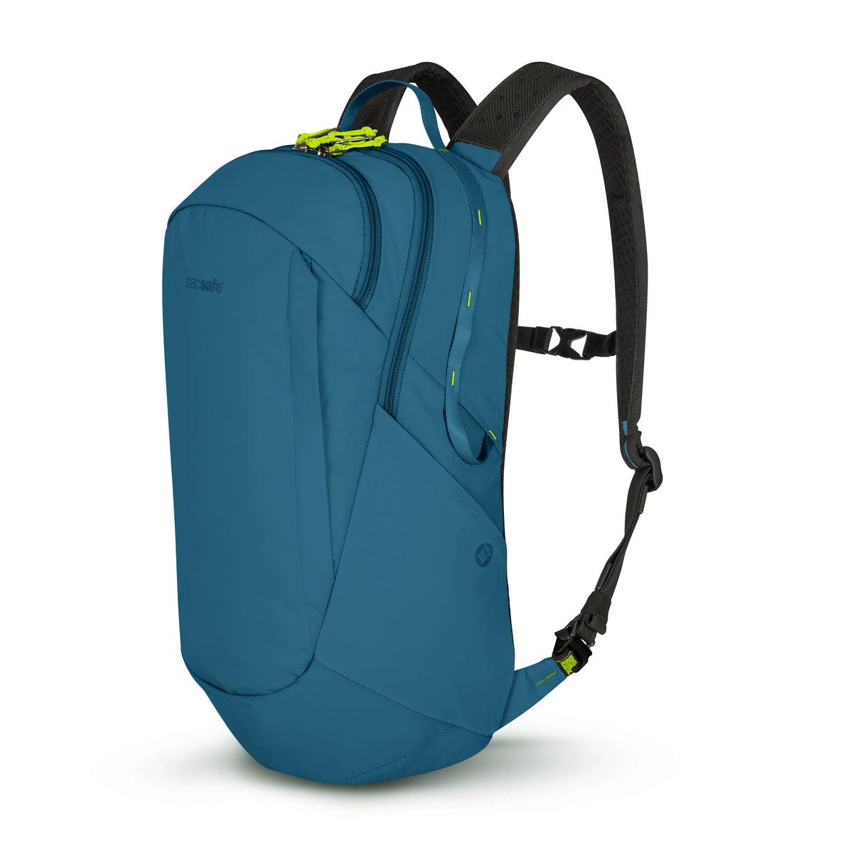Pacsafe Eco 18L Anti-Theft Waterproof Travel Backpack for Commuting, Hiking & Airport Security - RFID Protection & Cut-Resistant Straps