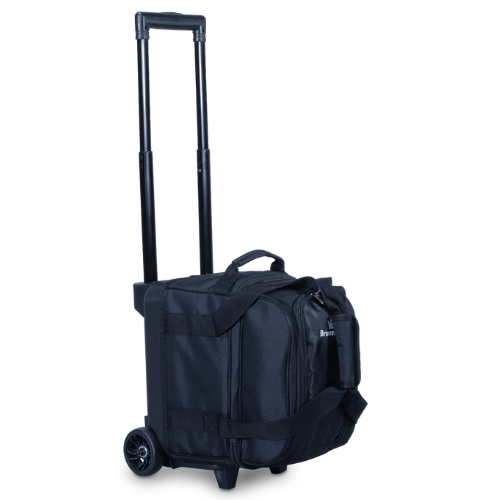 Brunswick Zone Single Roller Black Bowling Bag - Durable & Lightweight for League Play & Practice | Perfect for Travel & Tournaments