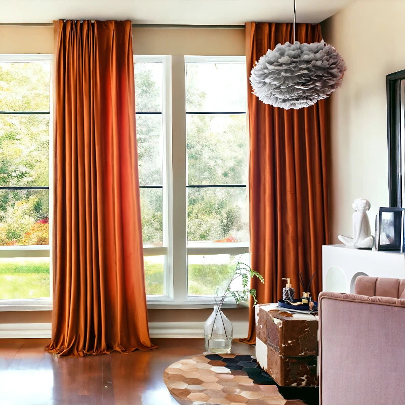 Amari Velvet Curtain Swatch Samples - Premium Fabric Swatches for Window Treatments, Drapes & Home Decor - Perfect for Living Room, Bedroom, or Office Design Projects