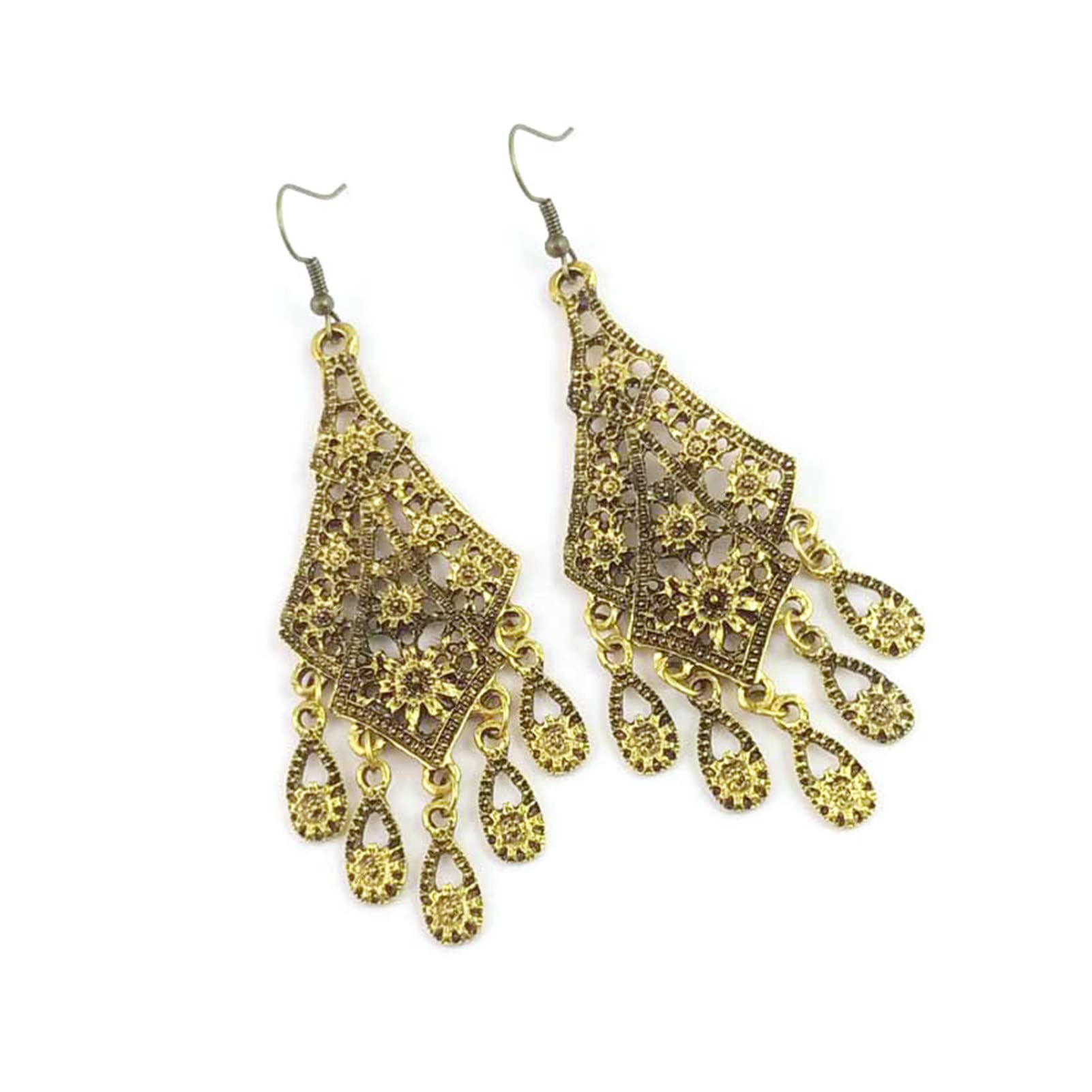 1 Pair Waterfall Drop Earrings - Hypoallergenic Boho Chandelier Dangle Earrings for Women | Perfect for Parties, Weddings & Bohemian Fashion