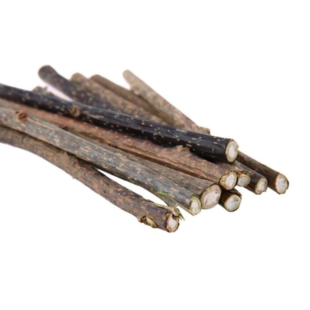 30 Pcs Natural Wood Cat Chewing Toys with Catnip - Dental Care Teeth Cleaning Sticks for Cats - Healthy Molar Snacks for Indoor & Outdoor Play