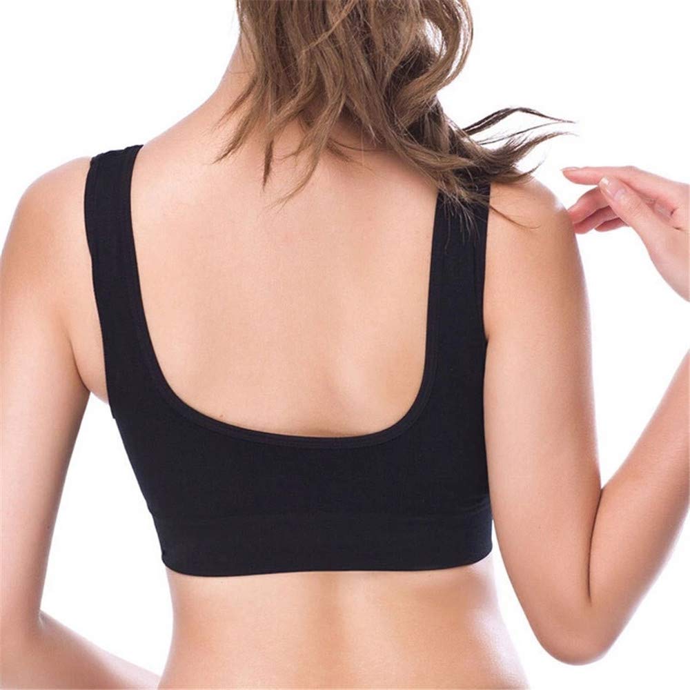 3-Pack Seamless Sports Bra for Women - Wirefree Yoga Bra with Removable Pads, Ultra Comfort & Support (Sizes S-6XL) | Perfect for Yoga, Gym, Running & Everyday Wear