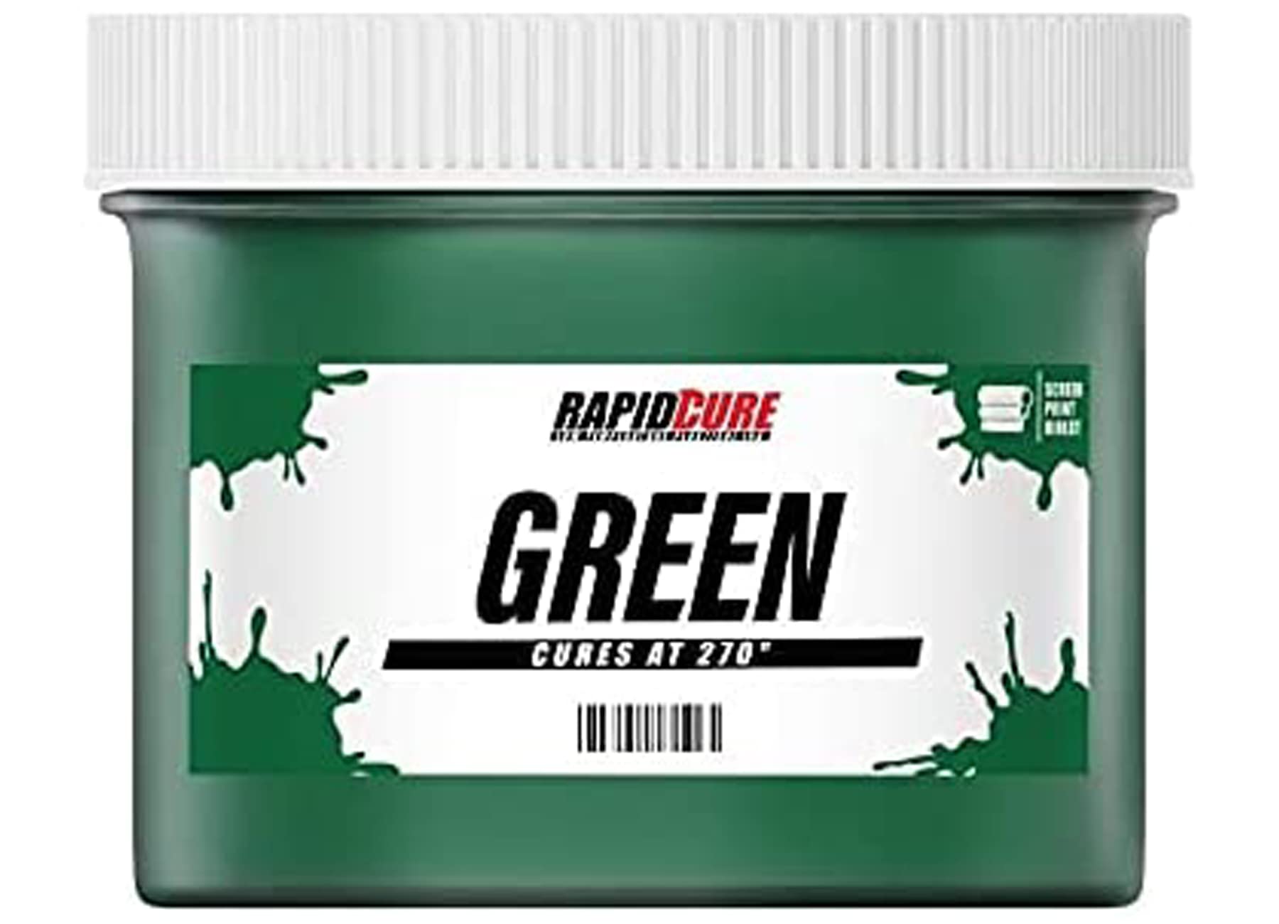 Rapid Cure® Green Screen Printing Ink (5 Gallon - 640oz) | High-Quality Plastisol Ink for Fast Fabric Printing | Made in USA | Perfect for T-Shirts, Hoodies & DIY Apparel Projects