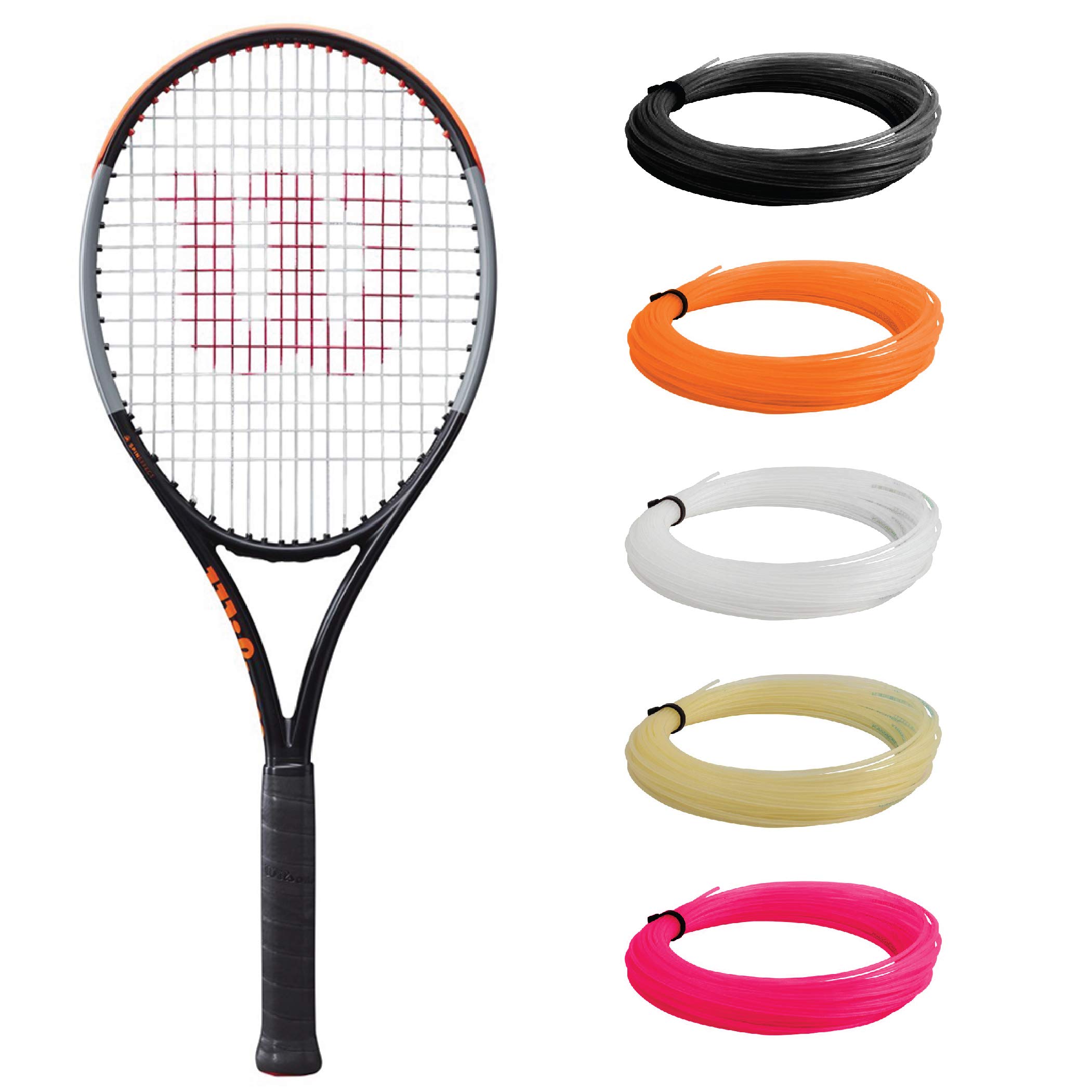 Wilson Burn 100S v4 Tennis Racquet | Strung with Synthetic Gut String | Custom Colors | Precision & Power Performance | Perfect for Competitive Play & Training Sessions