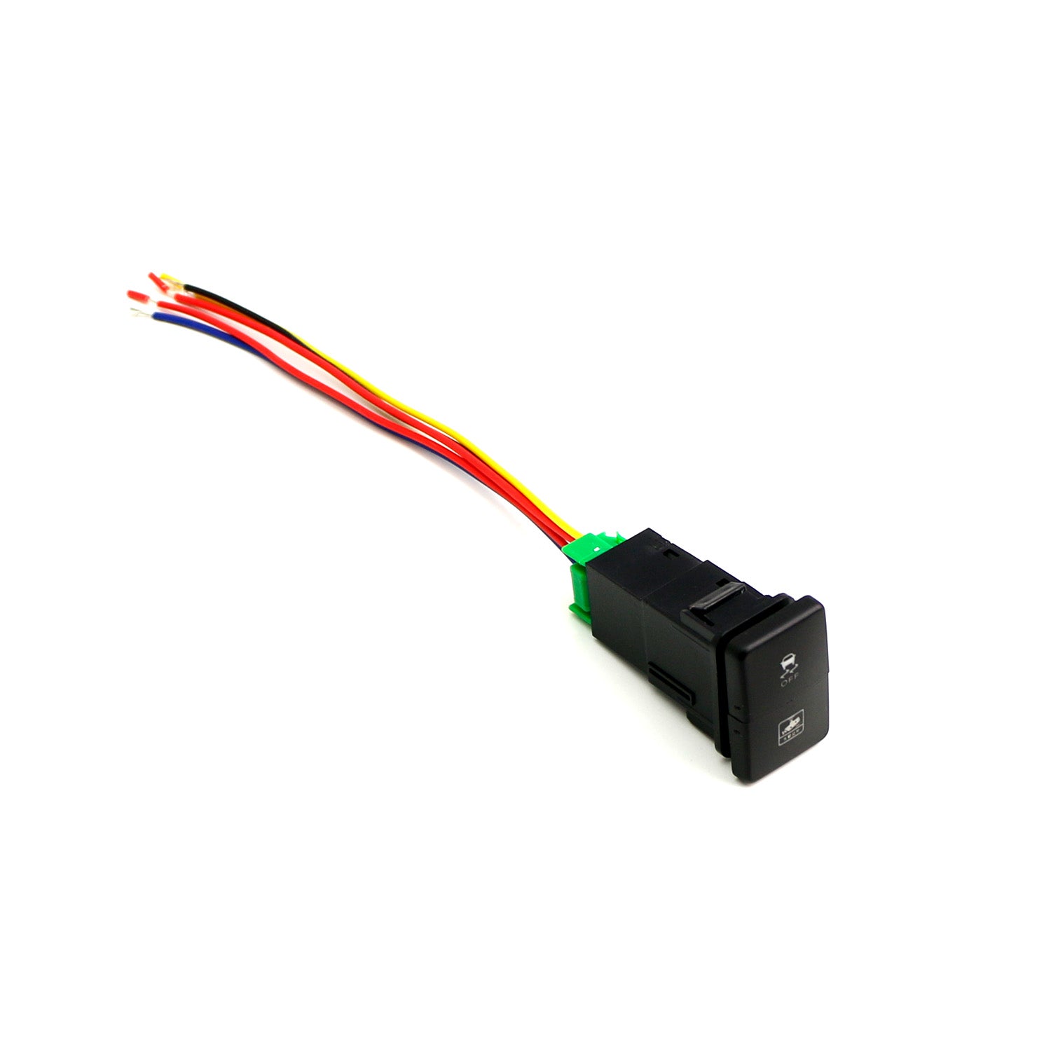 12V Dual Push Button Switch with Traction Control & Camera Light for Toyota - Perfect for Off-Roading, Vehicle Customization, and DIY Auto Upgrades