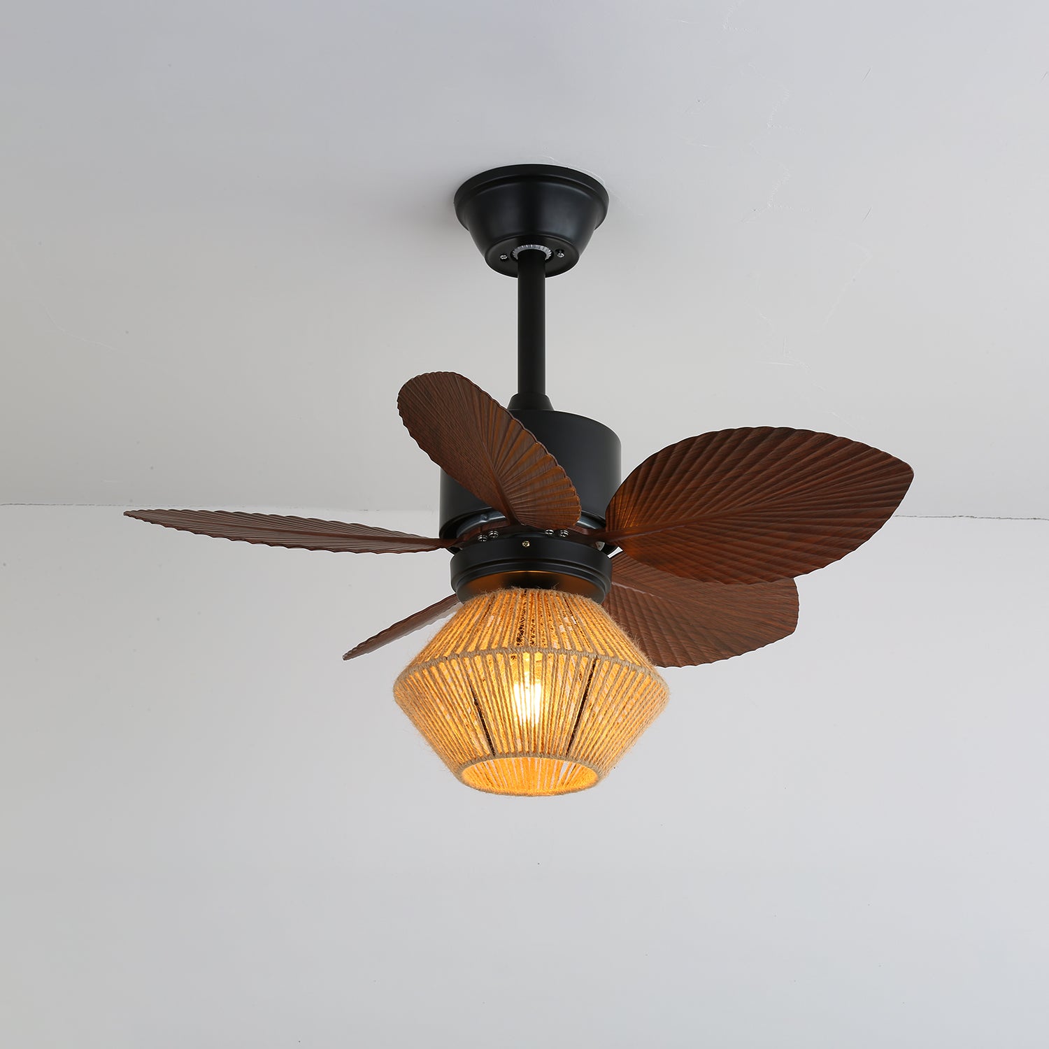 Isla Ceiling Fan with Light Kit - Modern Remote Control Ceiling Fan for Bedroom, Living Room, and Office - Energy Efficient Quiet DC Motor - Perfect for Home Cooling and Air Circulation