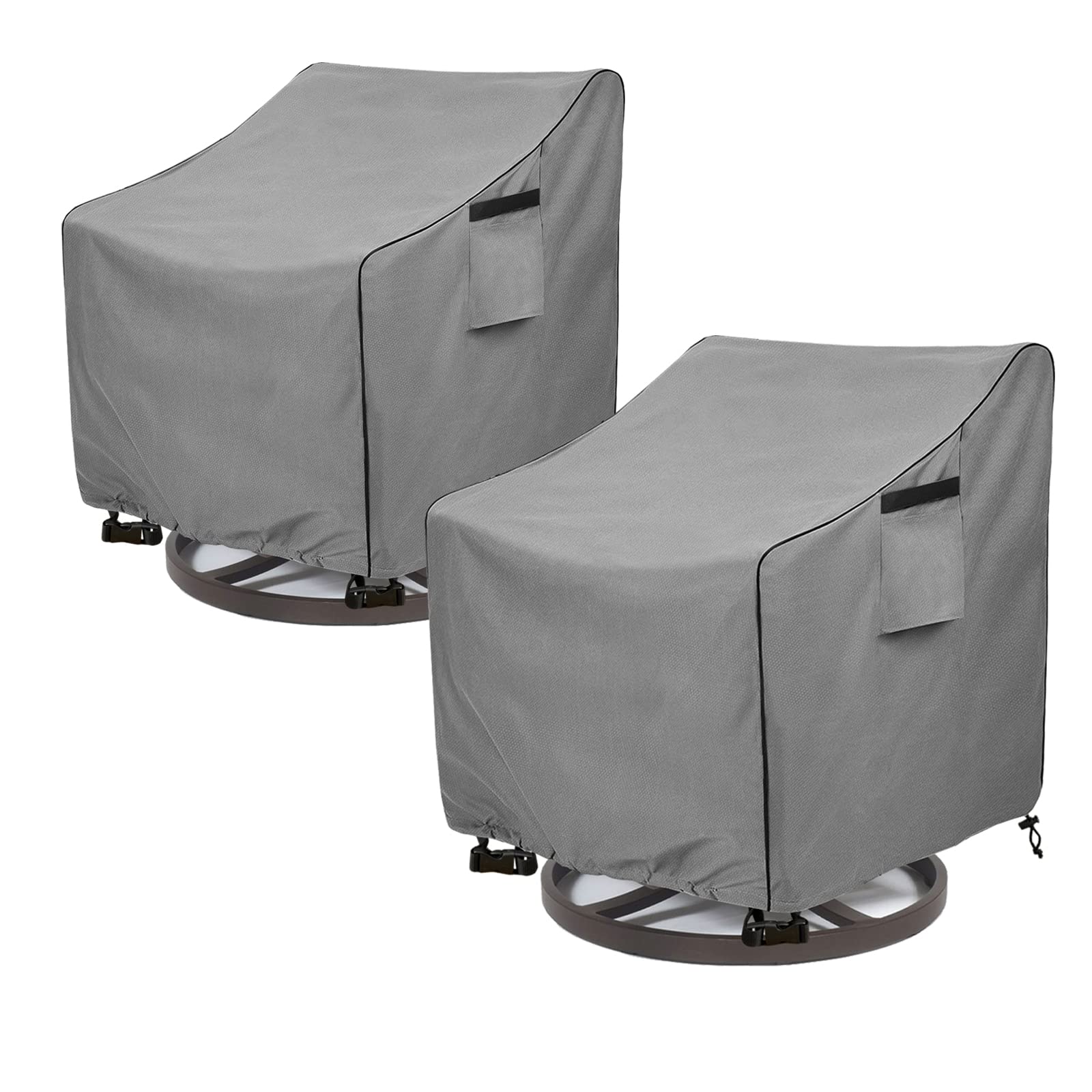 OKCOOL 2-Pack Waterproof Outdoor Swivel Chair Covers (30