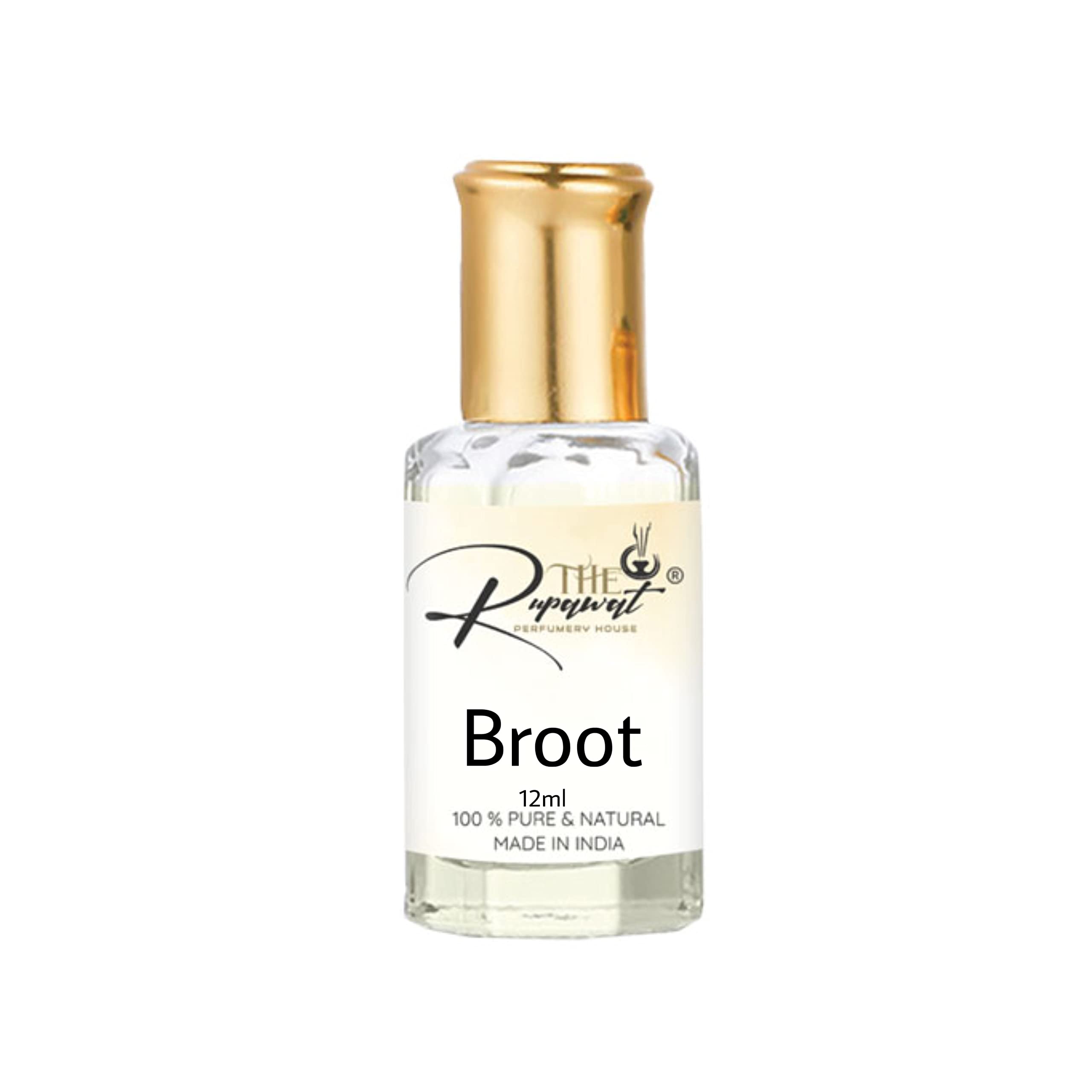 Broot Natural Attar by Rupawat Perfumery - 100% Alcohol-Free Long Lasting Perfume Oil for Men & Women (12ml) - Premium Fragrance for Daily Wear, Special Occasions & Gift Giving