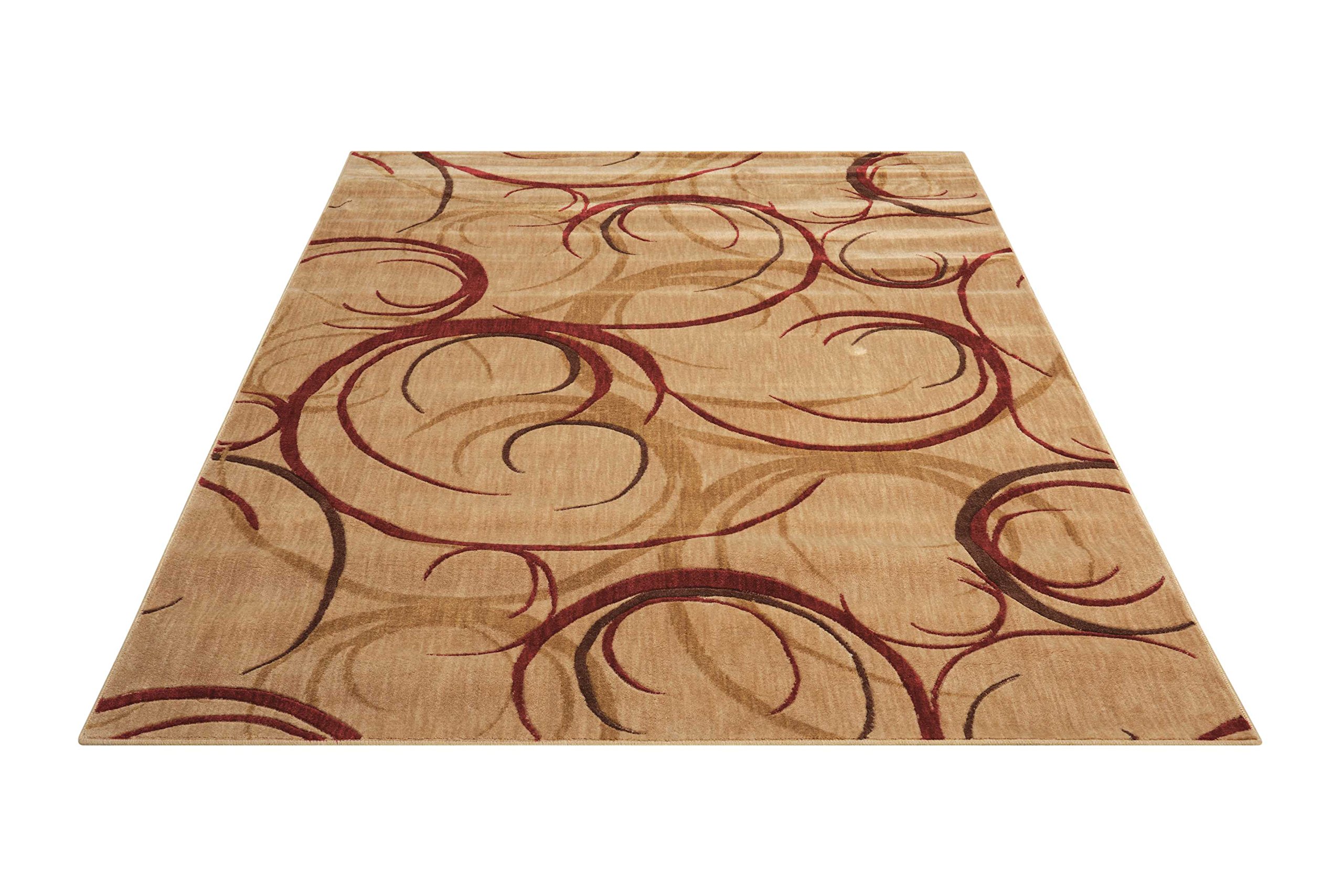 Nourison Somerset Abstract Beige 2' x 2'9