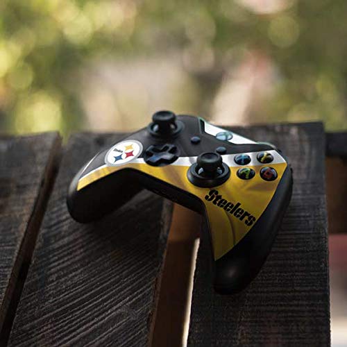 Officially Licensed NFL Pittsburgh Steelers Gaming Skin Decal for Xbox One X Controller - Durable Protective Cover for Enhanced Grip & Style - Perfect for Gaming Enthusiasts & Sports Fans