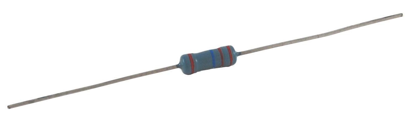 NTE Electronics HW275 7.5K Ohm 1/2W Metal Film Flameproof Resistor, 2% Tolerance, Axial Lead (6-Pack) - Ideal for Circuit Protection in Electronics, Automotive & Industrial Applications