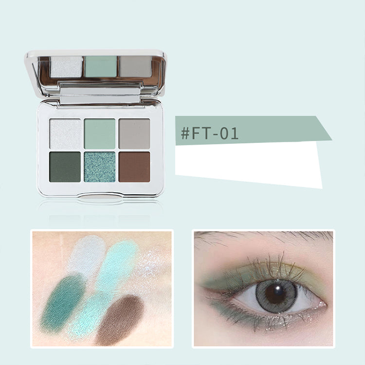 SHEDELLA 6-Color Eyeshadow Palette - Highly Pigmented, Long-Lasting Makeup for Day & Night Looks - Perfect for Parties, Weddings & Everyday Wear