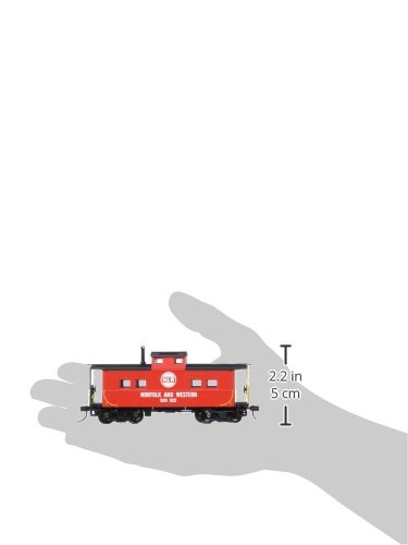 Bachmann Industries Norfolk & Western Red #500825 HO Scale Northeast Steel Caboose Model Train - Perfect for Railroad Layouts, Collectors & Train Enthusiasts