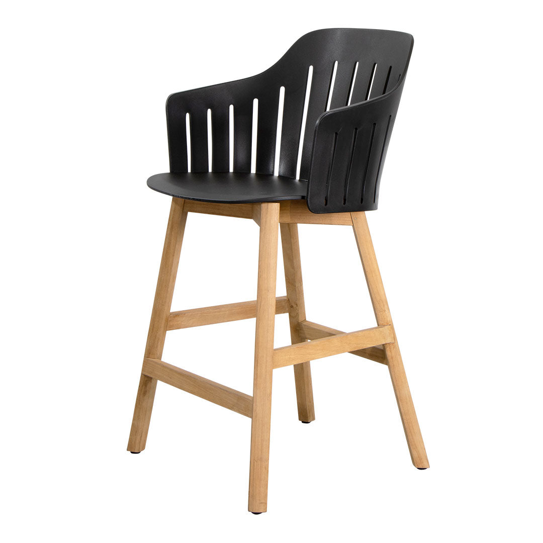 Premium Outdoor Counter Chair with Comfortable Seat Cushion & Durable Wood Base - Perfect for Patio, Deck, Poolside, and Backyard Relaxation