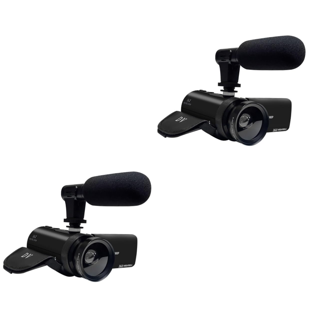 Abaodam 2 Pack HD Digital Video Camera Recorder with Microphone - Portable DVR Camcorder for Vlogging, Travel, Home Security & Outdoor Adventures