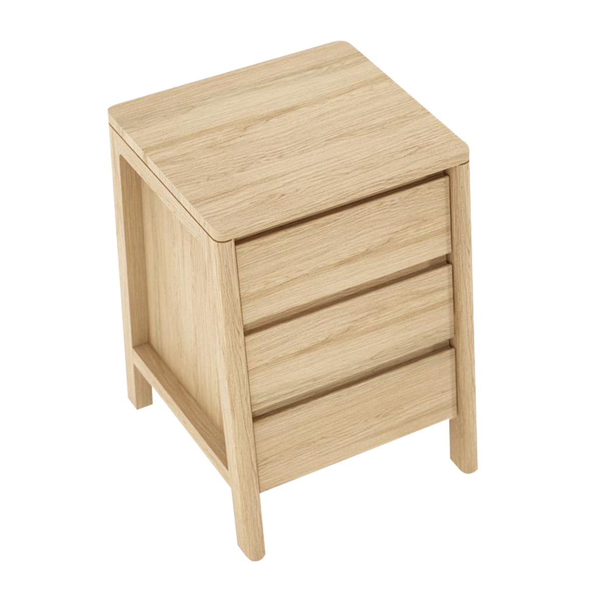 Circa 3-Drawer Side Table - Modern Nightstand with Storage for Bedroom, Living Room & Office - Compact End Table with Drawers for Small Spaces