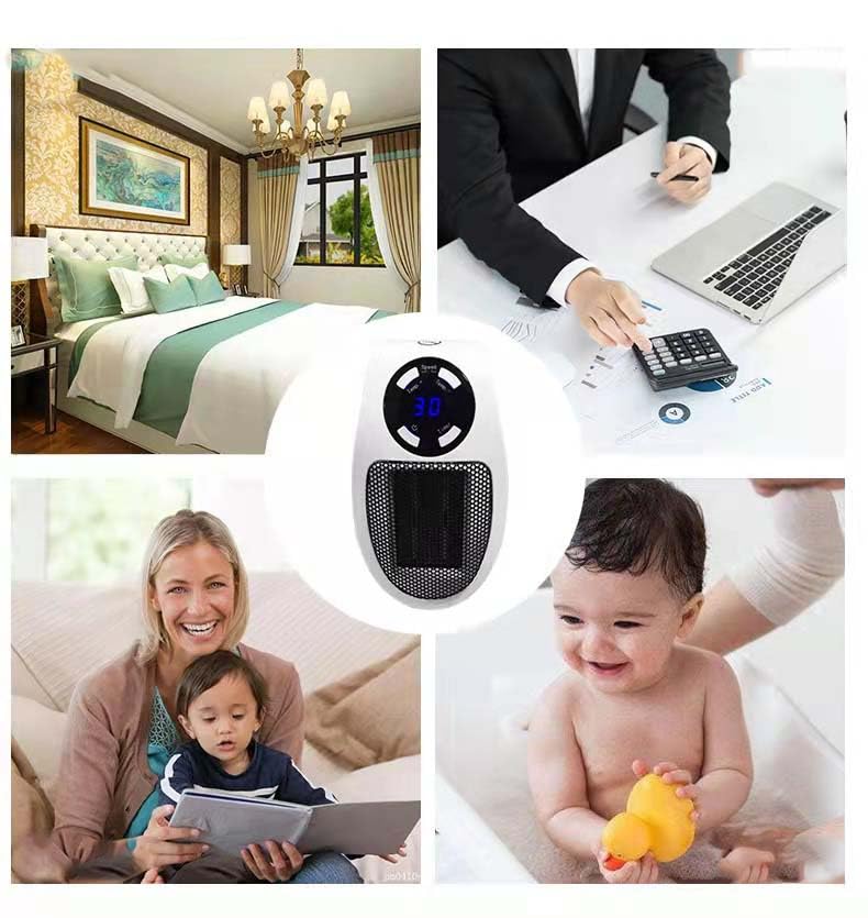 Ultra Air Heater - Portable Electric Space Heater with Low Noise, Energy Efficient Indoor Heater for Home, Office & Bedroom | Fast Heating & Safe Plug-In Design