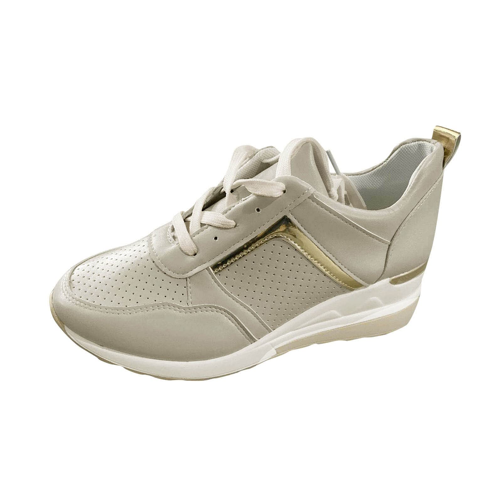 FAMOORE Women's Slip On Casual Shoes - Breathable Honeycomb Mesh Flats for Driving, Beach & Everyday Wear - Comfortable Wide Fit for Men & Toddlers (X Beige, Size 8) | Perfect for Walking, Travel & Summer Outfits