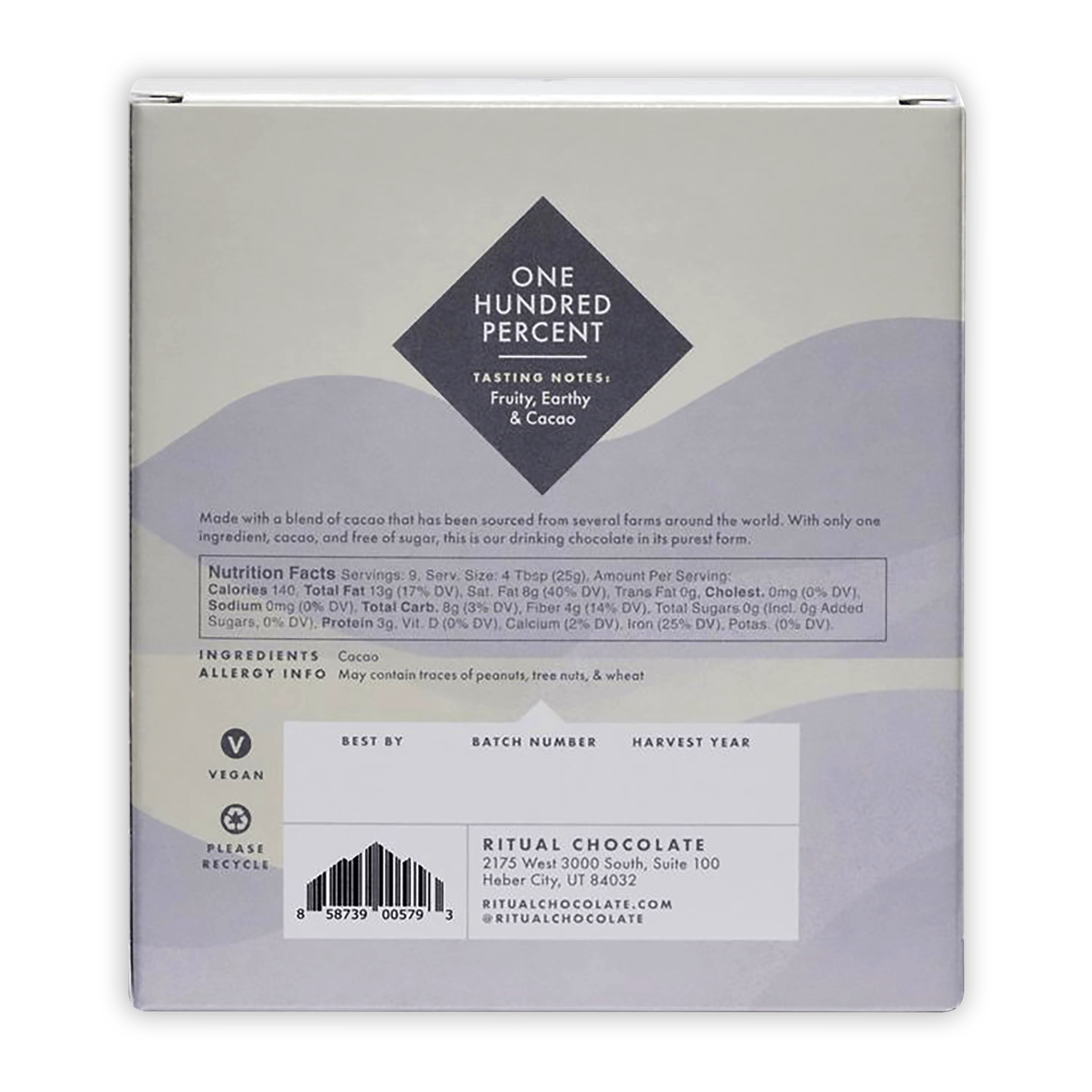 Organic Ritual Drinking Chocolate 100% Pure - Premium Hot Cocoa Mix for Relaxation & Wellness - Perfect for Cozy Evenings & Self-Care Moments