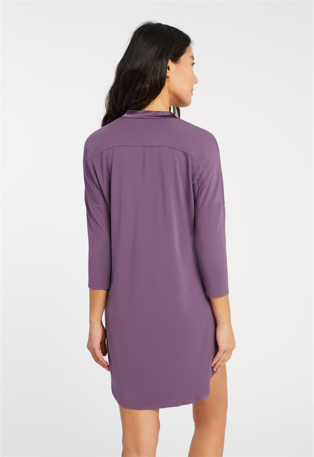 Comfortable Dolman 3/4 Sleeve Nightshirt for Women - Soft Sleepwear & Lounge Wear - Perfect for Bedtime, Relaxing at Home or Vacation