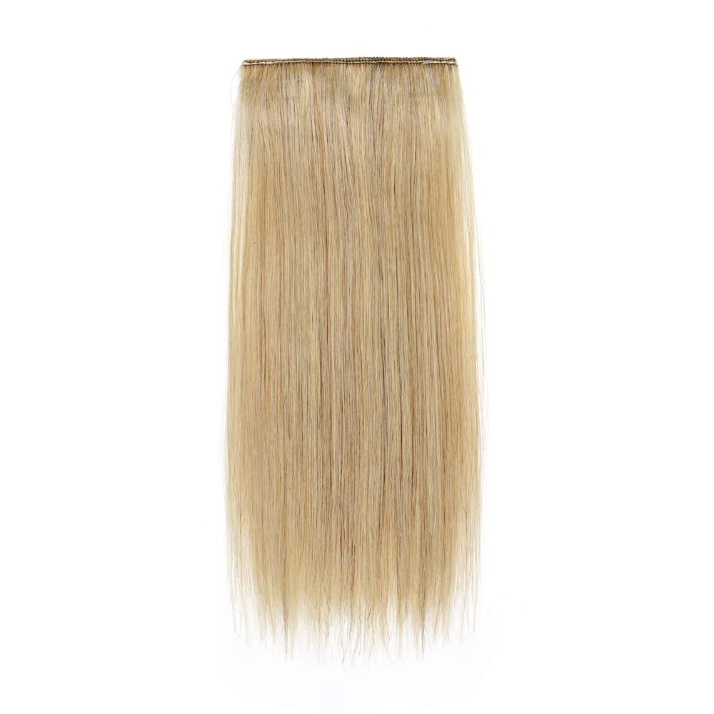 12 Inch #24 Natural Blonde Clip-in Human Hair Extensions for Women | Short Straight Remy Hair Topper | Seamless Hairpieces for Thinning Hair & Baldness | Perfect for Volume Boost & Everyday Styling