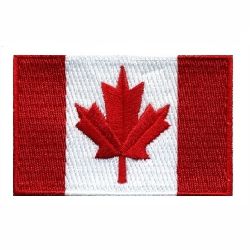 Canada Flag Patches - Multiple Sizes (2x3, 3x5, 4x6 inches) for Backpacks, Jackets & Uniforms | Patriotic Sew-on Embroidered Badges