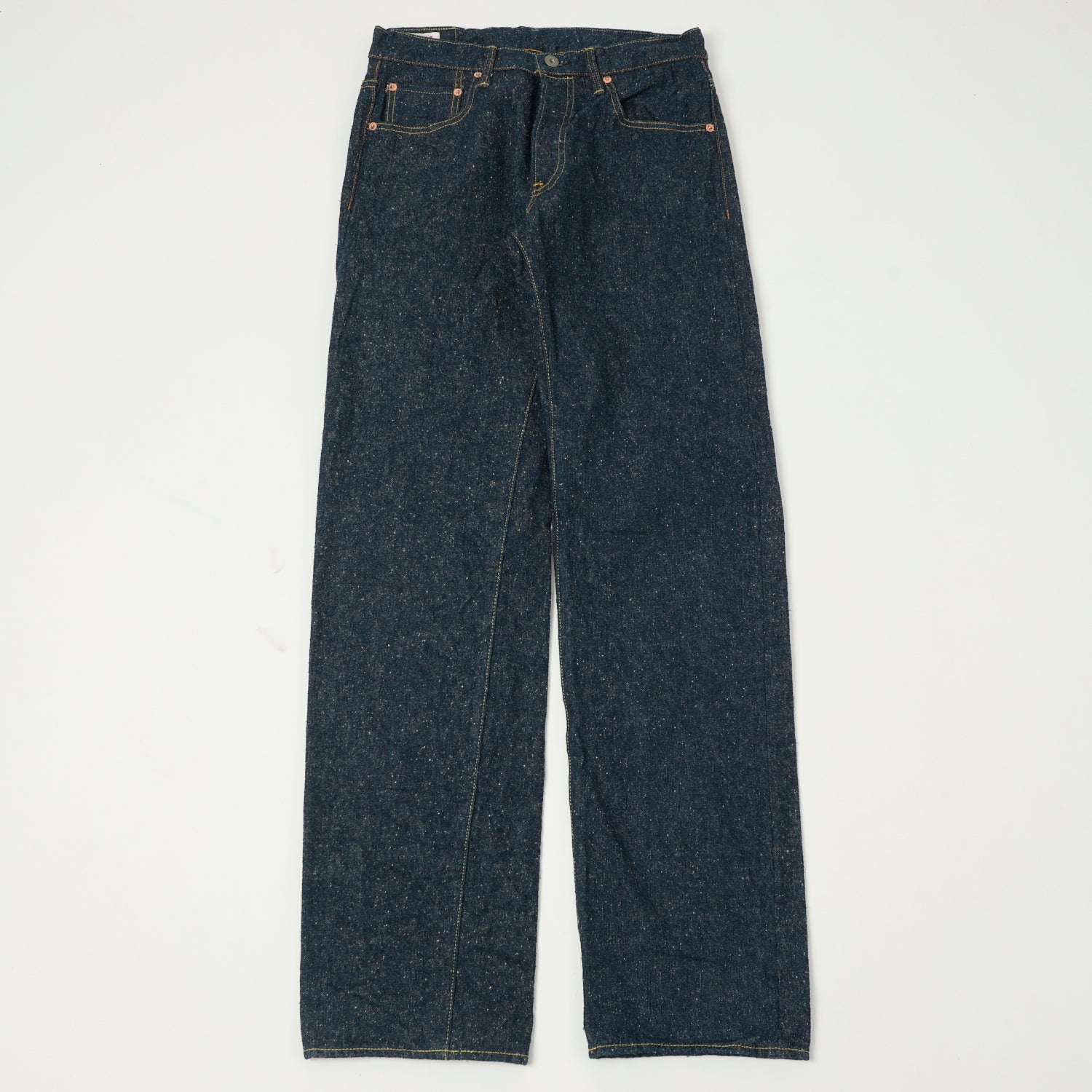 ONI 266 CCD Kabuki 'Crushed Concrete Denim' 15oz Regular Straight Jeans for Men - Premium Selvedge Denim, One Wash, Comfortable & Durable - Perfect for Casual Wear, Work, and Everyday Outfits