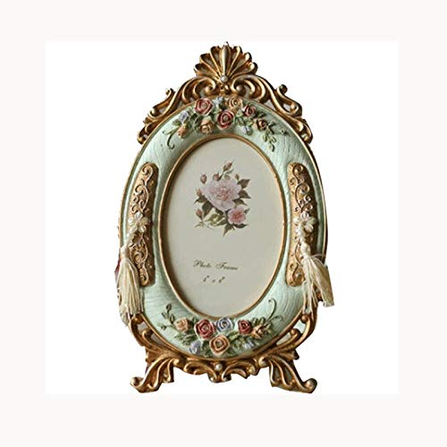 Vintage European Style Resin Photo Frame - Elegant Retro Wedding & Desktop Wall Picture Frame - Perfect Gift for Women, Friends, Birthday & Wedding - Ideal for Home Decor, Office Display & Special Occasions
