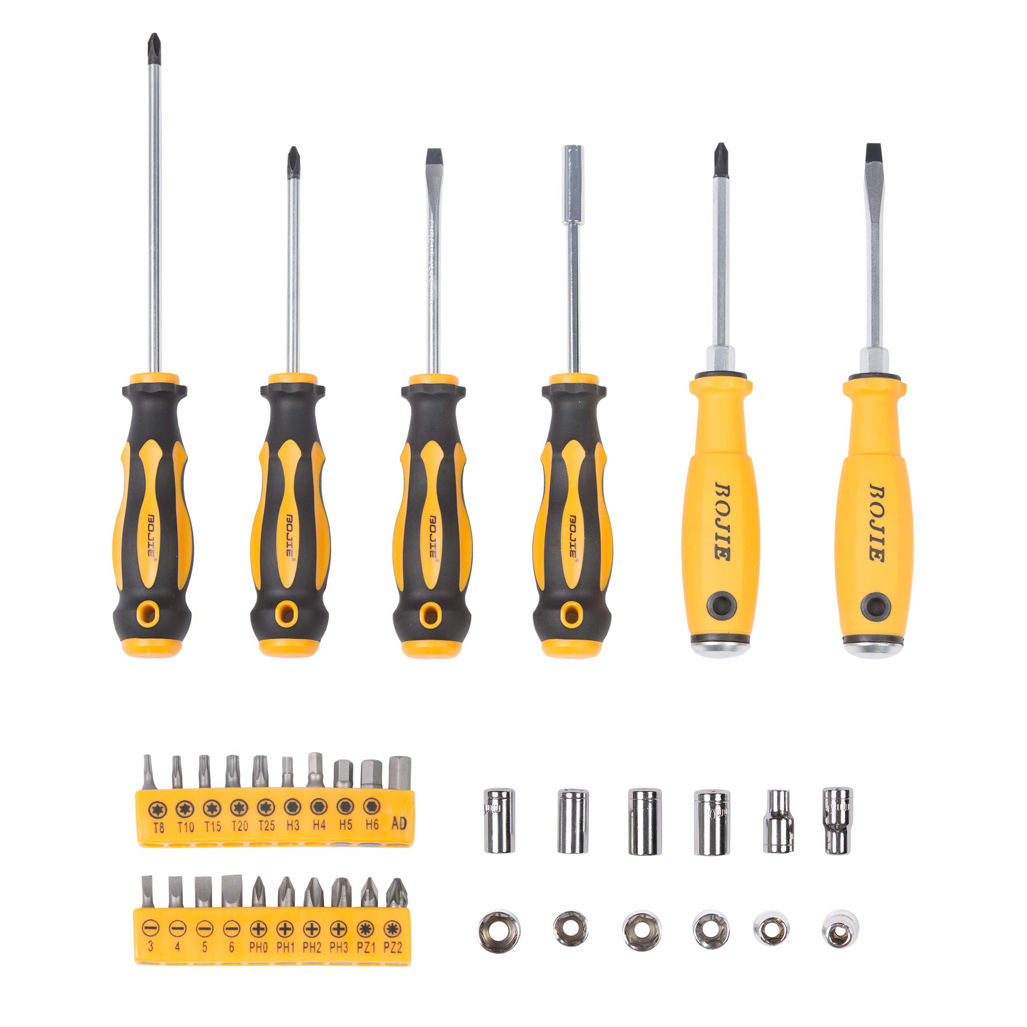 Dporticus 36PCS Home Repair Tool Kit - General Household Hand Tool Set with Plastic Storage Case | Perfect for Kitchen, Bathroom & DIY Projects