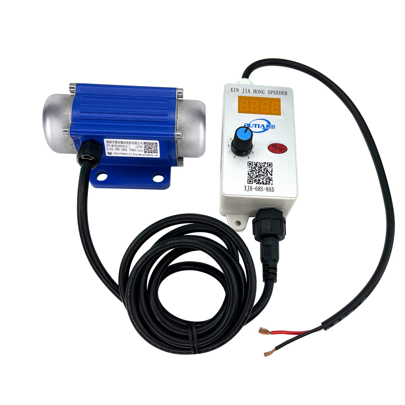 12V 30W DC Brushless Miniature Motor - 7000 RPM Speed Regulation with Digital Display, Aluminum Alloy for Massage Beds & Vibrators | Home Spa, Physical Therapy, Relaxation Equipment