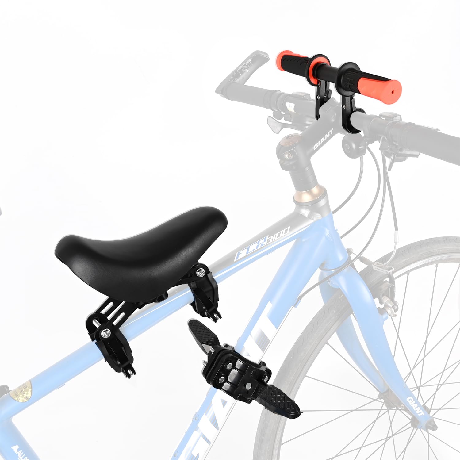 Baisikou Front Mounted Bike Child Seat - Adjustable & Safe Kids Bicycle Seat for Adults - Perfect for City Commuting & Family Cycling Adventures