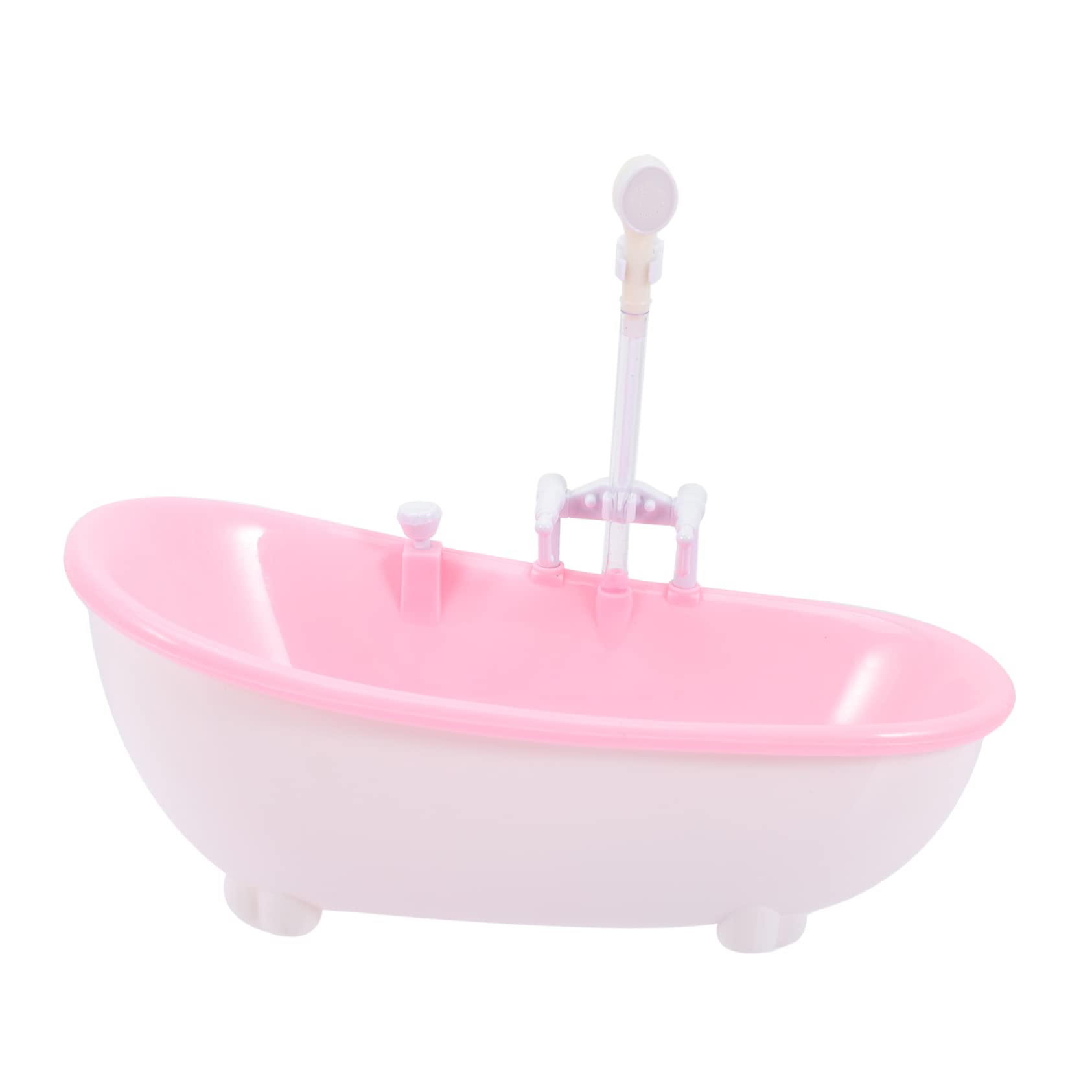 VICASKY 3-Piece Bath Spray Toy Set - Cute Pink Plastic Shower Toys for Kids, Mini Bathtub Doll Accessories - Fun Bath Time Play for Toddlers & Baby Girls
