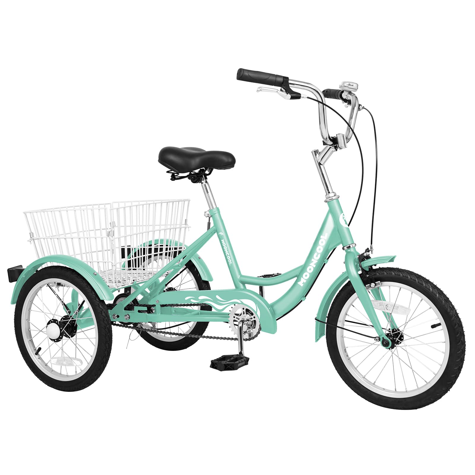 Barbella 16 Inch Kids Tricycle - Adjustable Height, Single Speed, Rear Basket - Perfect for Outdoor Play, Park Rides & Neighborhood Cruising