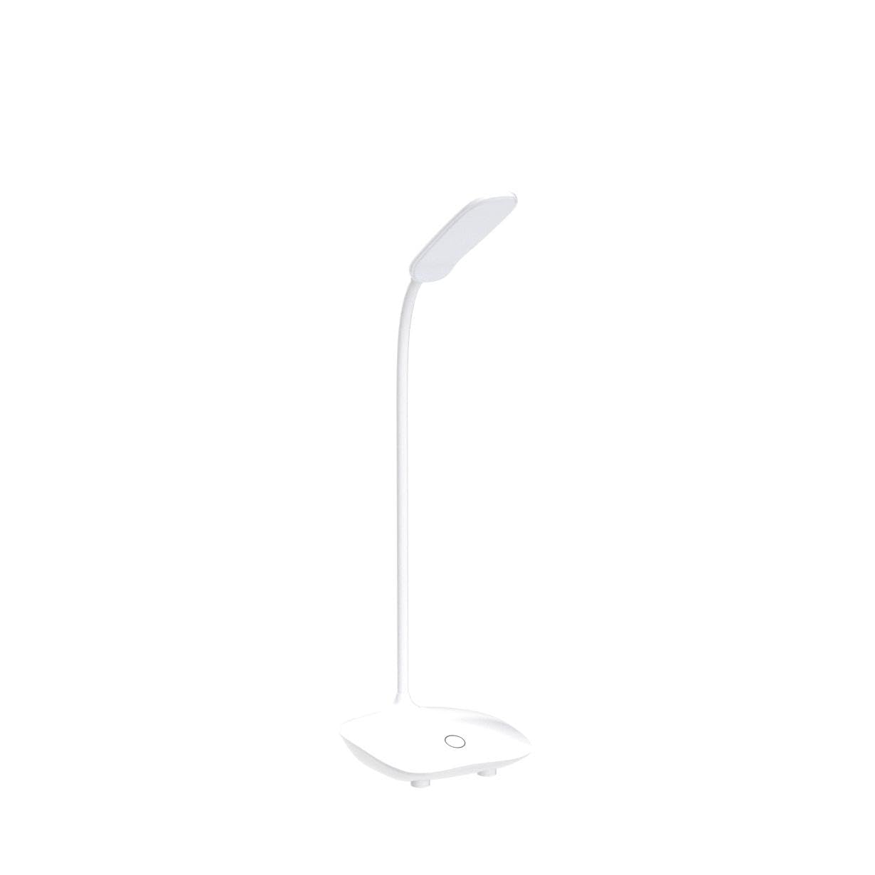 SIN&MI Eye Protection LED Desk Lamp - Flexible Adjustable Reading Light for Bedside, Office, Study - White (Perfect for Night Reading & Workspace Lighting)