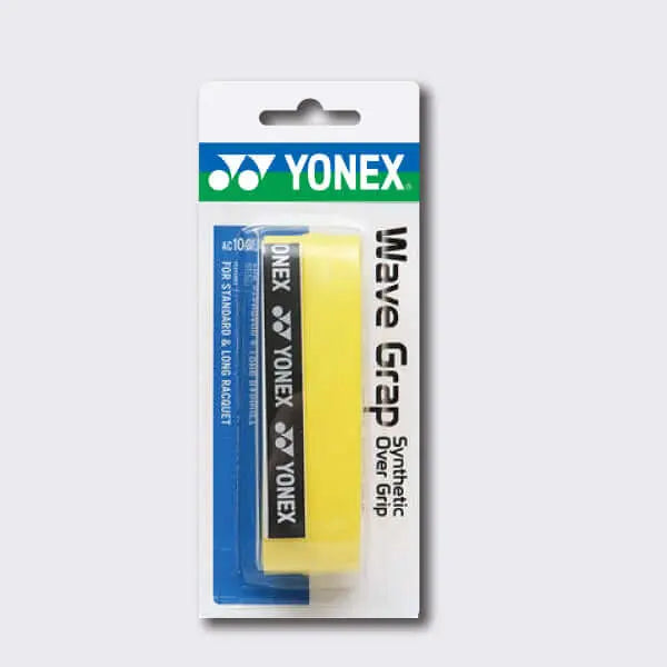 Yonex AC104EX Wave Synthetic Badminton & Tennis Overgrip - Superior Sweat Absorption for Enhanced Performance | Perfect for Competitive Play & Training Sessions