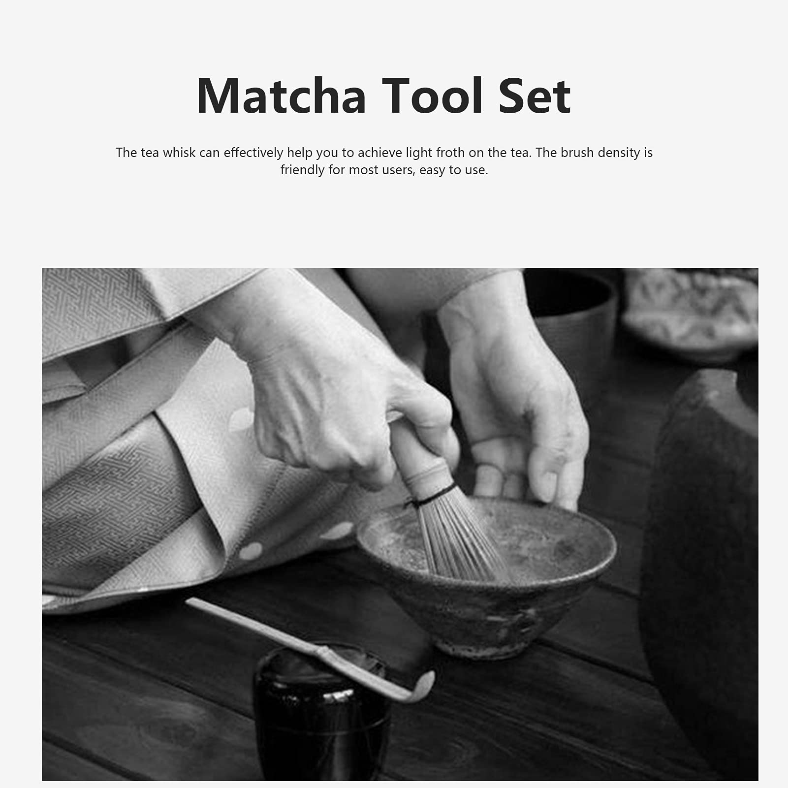 Premium Yosoo Matcha Tea Whisk Set - 8-Piece Japanese Tea Ceremony Kit with Bamboo Whisk, Scoop, Holder & Gift Box - Authentic Matcha Green Tea Powder Accessories - Perfect for Home Tea Brewing, Zen Meditation & Japanese Culture Enthusiasts